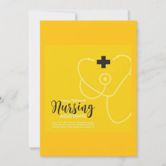 Cartão De Festividades Certified Nurse's Aide Week Greeting Card