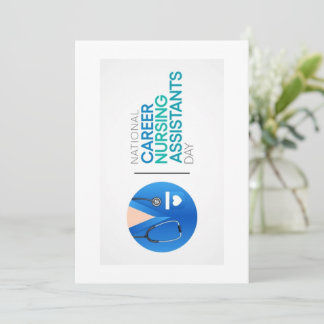 Cartão De Festividades Certified Nurses Aide Week Greeting Card