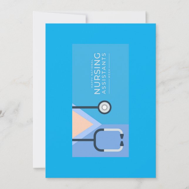 Cartão De Festividades Certified Nurse's Aide Week Greeting Card (Frente)