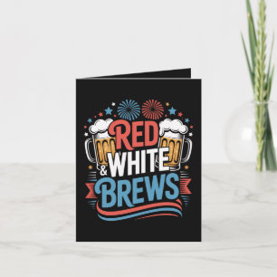 Cartão De Festividades Cerveja 4 de julho