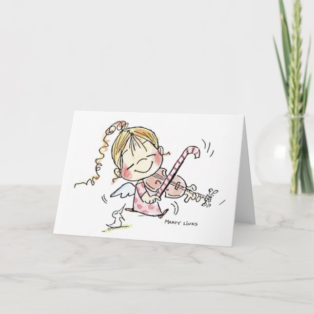 Cartão De Festividades CH-008 Christmas Fiddler (Frente)