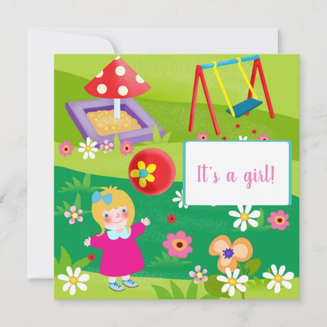 Cartão De Festividades Chá de fraldas (Frente)