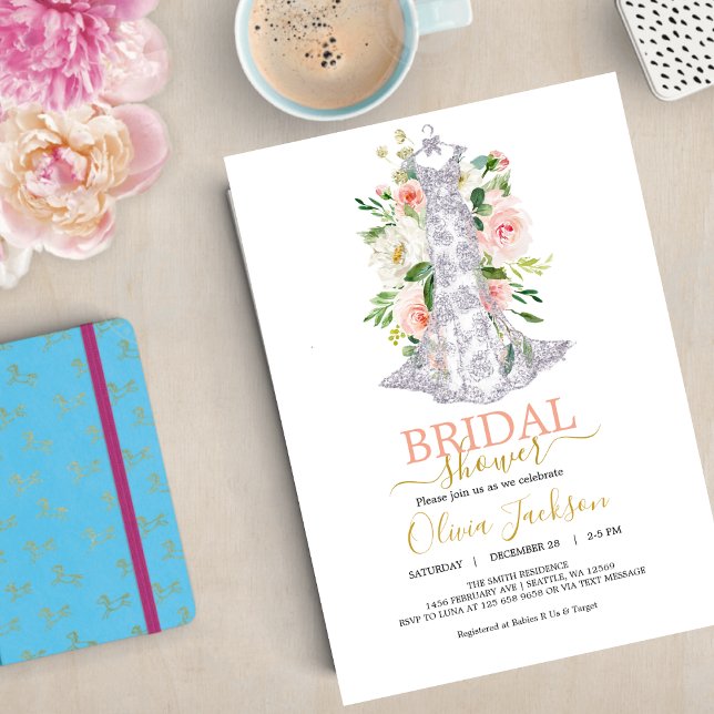 Cartão De Festividades Chá de panela De Vestido De Casamento (Criador carregado)