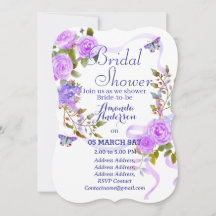 Chá de panela Romântico Rosa Roxo