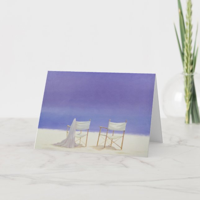 Cartão De Festividades Chairs on the beach 1995 (Frente)