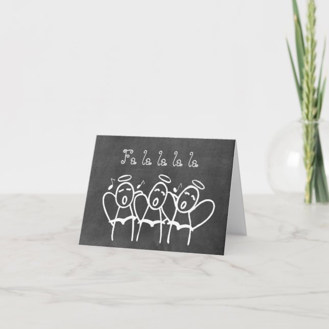 Cartão De Festividades Chalkboard Wallies Holiday Note Cards (Frente)