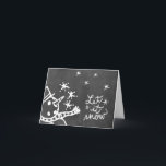 Cartão De Festividades Chalkboard Wallies Holiday Note Cards<br><div class="desc">HO HO HO,  Merry Christmas Chalkboard Wallies holiday Note Cards.</div>