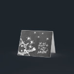 Cartão De Festividades Chalkboard Wallies Holiday Note Cards<br><div class="desc">HO HO HO,  Merry Christmas Chalkboard Wallies holiday Note Cards.</div>