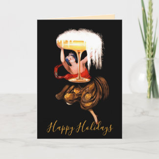 Cartão De Festividades Champagne Toast