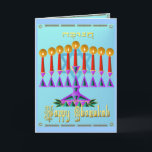 Cartão De Festividades Chanukah<br><div class="desc">Joyous Chanukah</div>