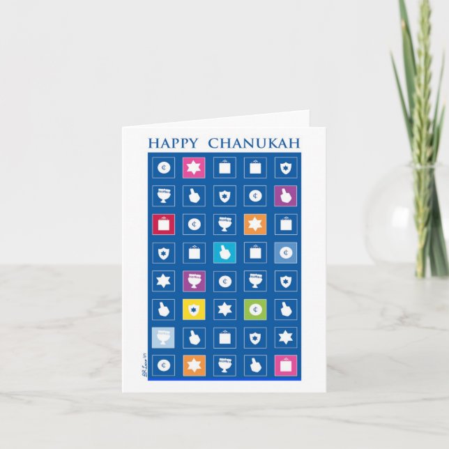 Cartão De Festividades chanukah (Frente)