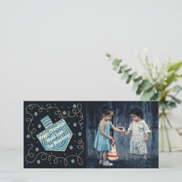 Cartão De Festividades Chanukah Dreidel PinWheel