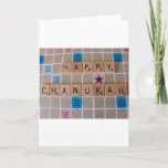 Cartão De Festividades Chanukah Game<br><div class="desc">(multiple products selected)the words Happy chanukah are spelled out in game letters against a game board.</div>