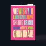 Cartão De Festividades Chanukah/Hannukah Greeting<br><div class="desc">Customize and Personalize Chanukah Greeting Card</div>