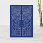 Cartão De Festividades Chanukah ~ Star of David Scrollwork Greeting Cards<br><div class="desc">Elaborate swirls of rich scrollwork based on Moroccan Jewish artifacts from centuries ago decorate this elegant Chanukah card</div>