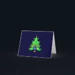 Cartão De Festividades Chanukkah and Christmas<br><div class="desc">Hanukkah and Christmas together is perfect for interfaith families who celebrate both holidays. Featuring a chanukah menorah in front of a Christmas tree bringing out the spirit of the holidays.</div>