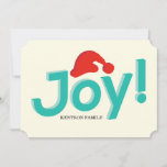 Cartão De Festividades chapéu de alegria e santa<br><div class="desc">chapéu de alegria e santa</div>