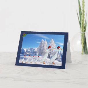 Cartão De Festividades Chapéu de Papai Noel