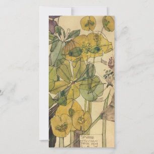 Cartão De Festividades Charles Rennie Mackintosh - Spurge With Yham 1909