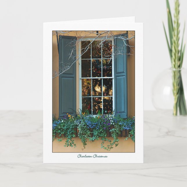 Cartão De Festividades Charleston Christmas Card (Frente)