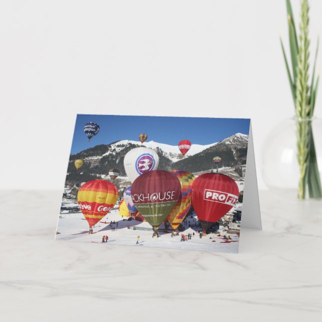 Cartão De Festividades Chateau d'Oex (Frente)