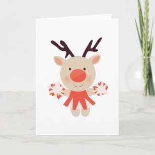 Cartão De Festividades Cheerleader