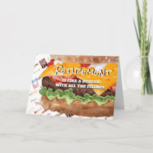 Cartão De Festividades Cheeseburger - Reforma Engraçada