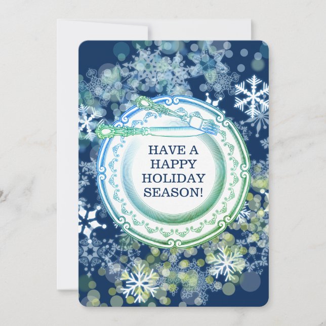 Cartão De Festividades Chef de cozinha de rico para restauração feriado d (Frente)