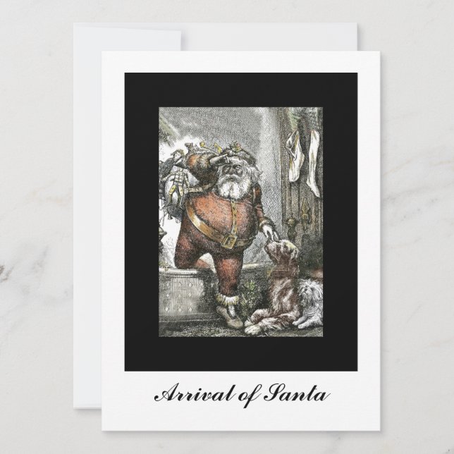 Cartão De Festividades Chegada do santo Nicholas (Frente)