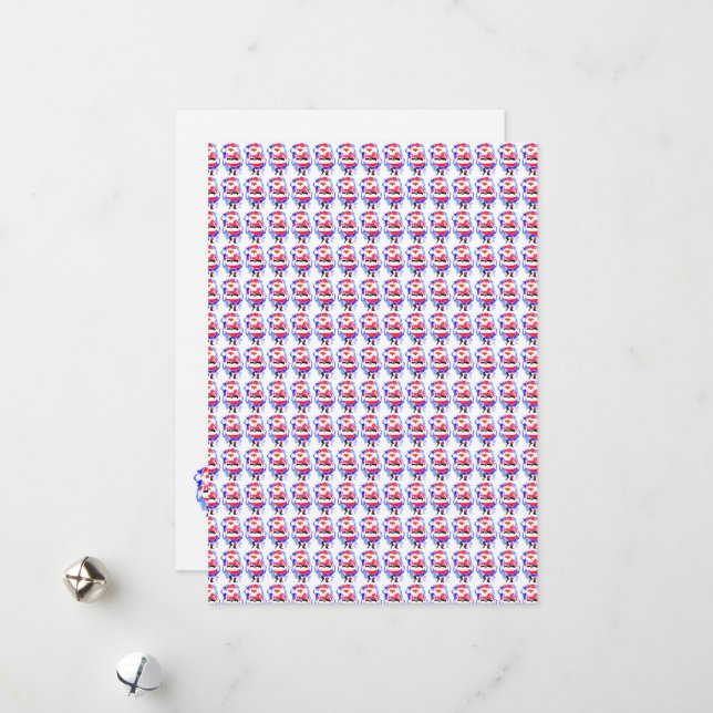 Cartão De Festividades Chegam papais noeis #121130 (Frente/Verso In Situ)