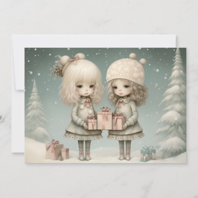 Cartão De Festividades Cheio de Amor e Riso: Uma Festa  (Frente)