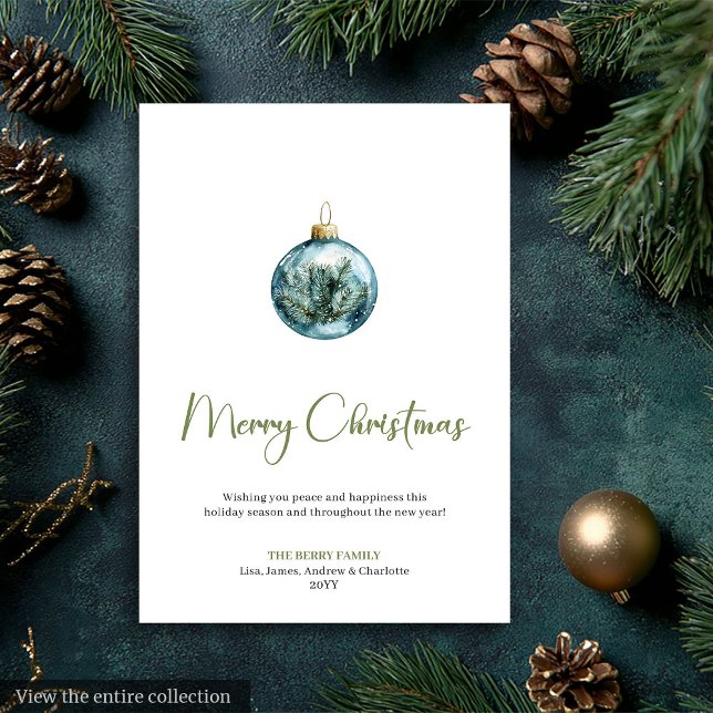 Cartão De Festividades Chic Bohemian Earthy Scandinavian Holiday Card (Chic Bohemian Earthy Scandinavian Holiday Card)