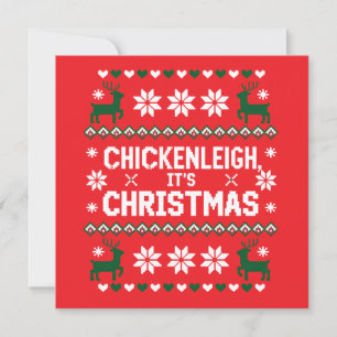 Cartão De Festividades Chickenleigh É Natal Funny Natal Chicken
