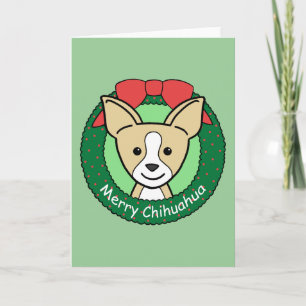 Cartão De Festividades Chihuahua Christmas