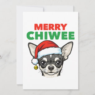 Cartão De Festividades Chihuahua de Natal