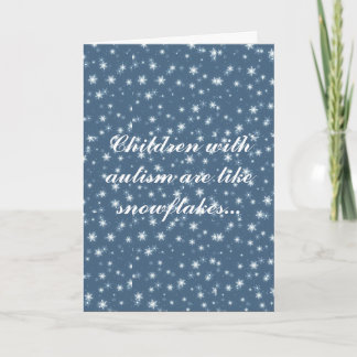 Cartão De Festividades Children with autism holiday card