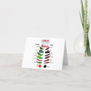 Cartão De Festividades Chiles Frescos e Secos Thunder_Cove