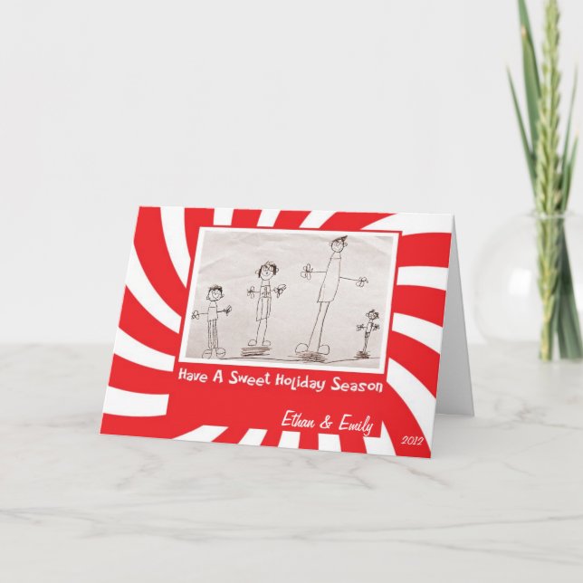 Cartão De Festividades Chilmark - Peppermint - Folded Christmas Card (Frente)