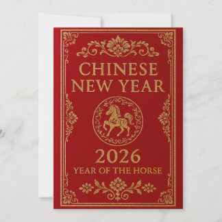 Cartão De Festividades Chinese New Year 2026 - Year of the Horse