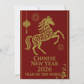Cartão De Festividades Chinese New Year 2026 - Year of the Horse