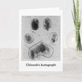 Cartão De Festividades Chinook's Autograph