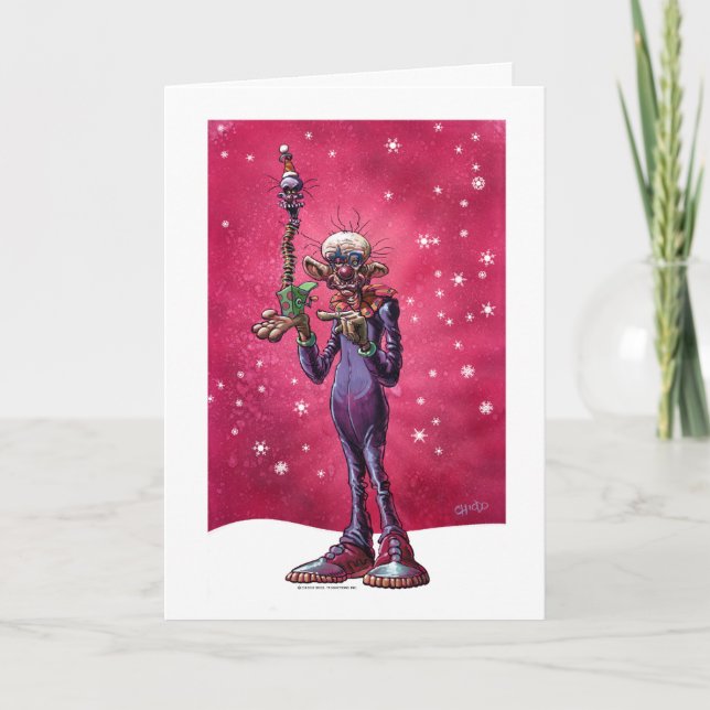 Cartão De Festividades Chiodo Klownz Khristmas Kard (Frente)