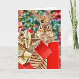 Cartão De Festividades Chipset de Natal bonito