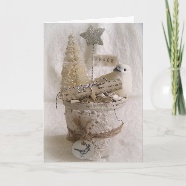 Cartão De Festividades Chique de Natal - Decoração de Natal (Frente)