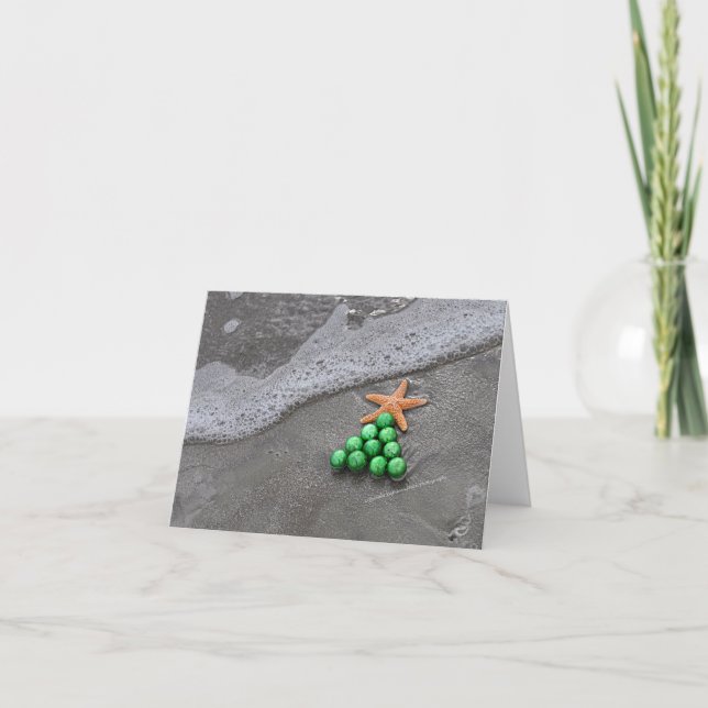 Cartão De Festividades Chique Notecard da praia (Frente)