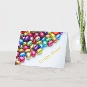 Cartão De Festividades Chocolate eggs easter greeting dutch