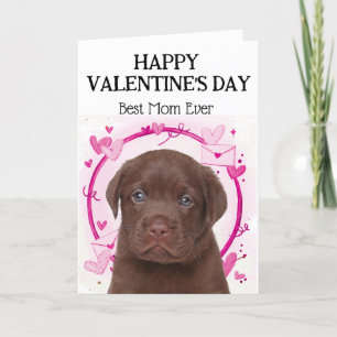 Cartão De Festividades Chocolate Labrador Melhor Mãe Dia dos Namorados Pe