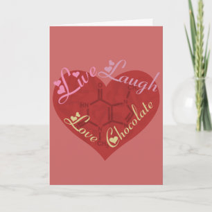 Cartão De Festividades Chocolate Love Valentine Greeting Card