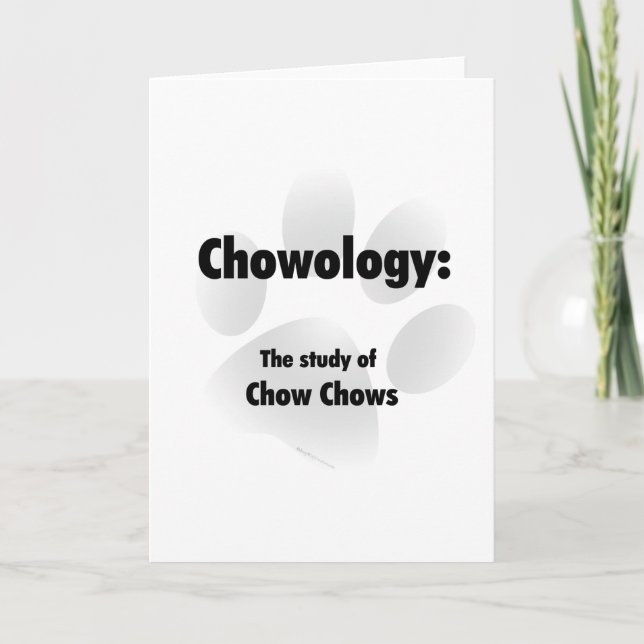 Cartão De Festividades Chowology (Frente)