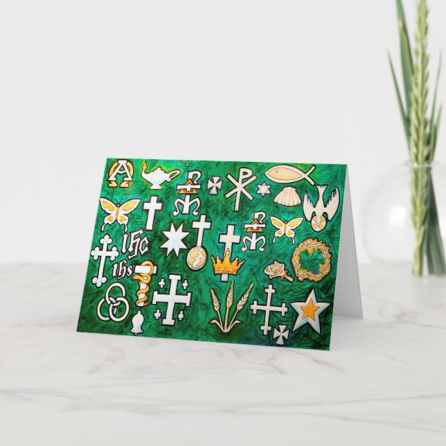 Cartão De Festividades Chrismons (Frente)